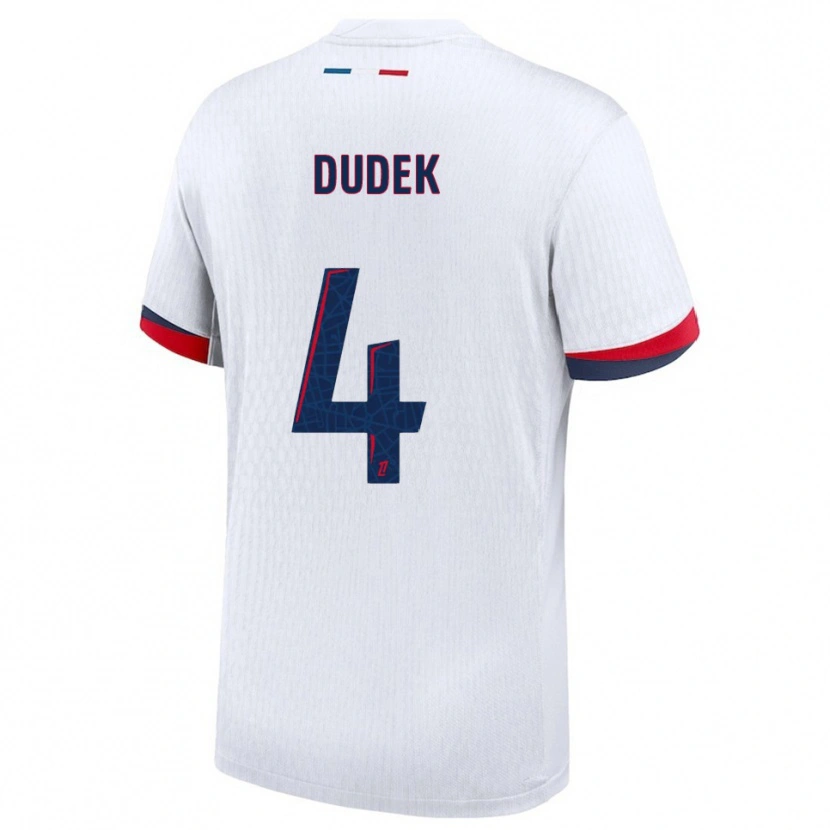 Danxen Pánské Paulina Dudek #4 Bílá Červená Daleko Hráčské Dresy 2025/26 Dres