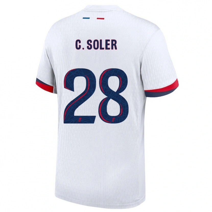 Danxen Pánské Carlos Soler #28 Bílá Červená Daleko Hráčské Dresy 2025/26 Dres