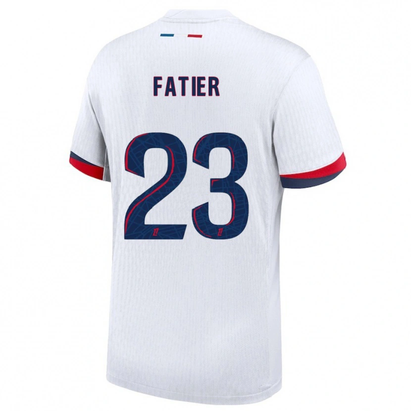 Danxen Pánské Noémie Fatier #23 Bílá Červená Daleko Hráčské Dresy 2025/26 Dres