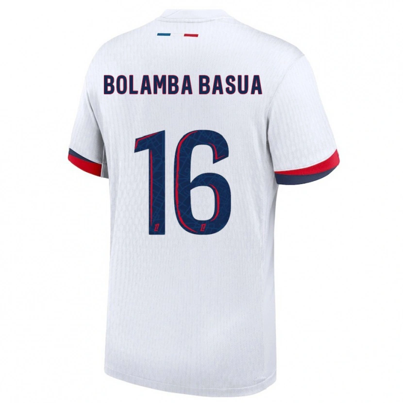 Danxen Pánské Kévin Bolamba Basua #16 Bílá Červená Daleko Hráčské Dresy 2025/26 Dres