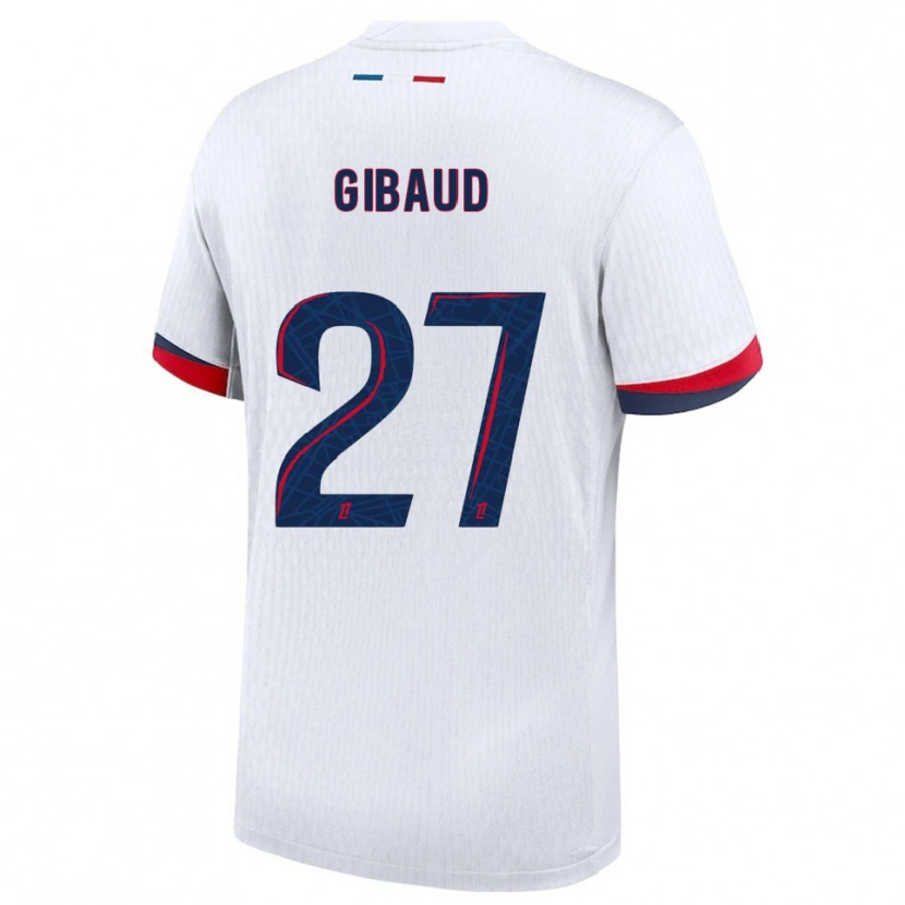Danxen Pánské Pierre Gibaud #27 Bílá Červená Daleko Hráčské Dresy 2025/26 Dres