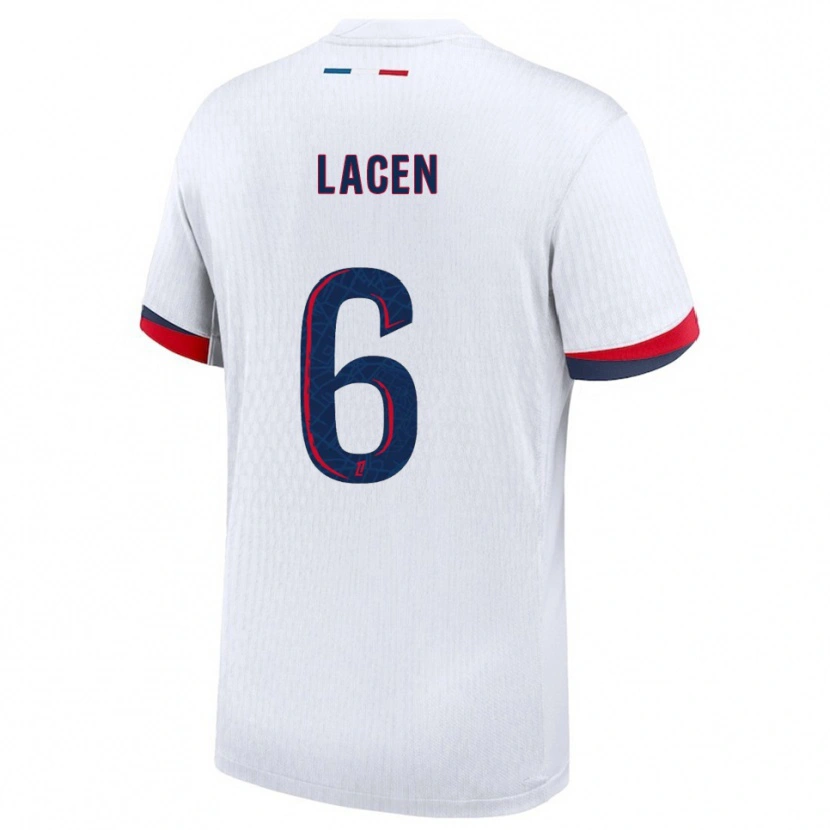 Danxen Pánské Michaël Lacen #6 Bílá Červená Daleko Hráčské Dresy 2025/26 Dres