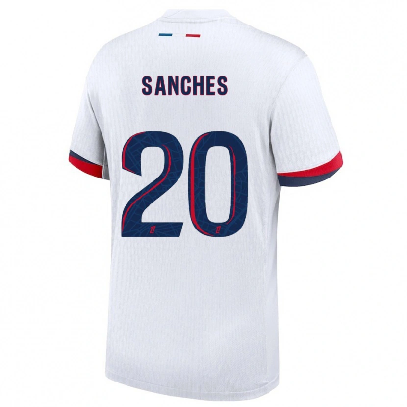 Danxen Pánské Cédric Sanches #20 Bílá Červená Daleko Hráčské Dresy 2025/26 Dres