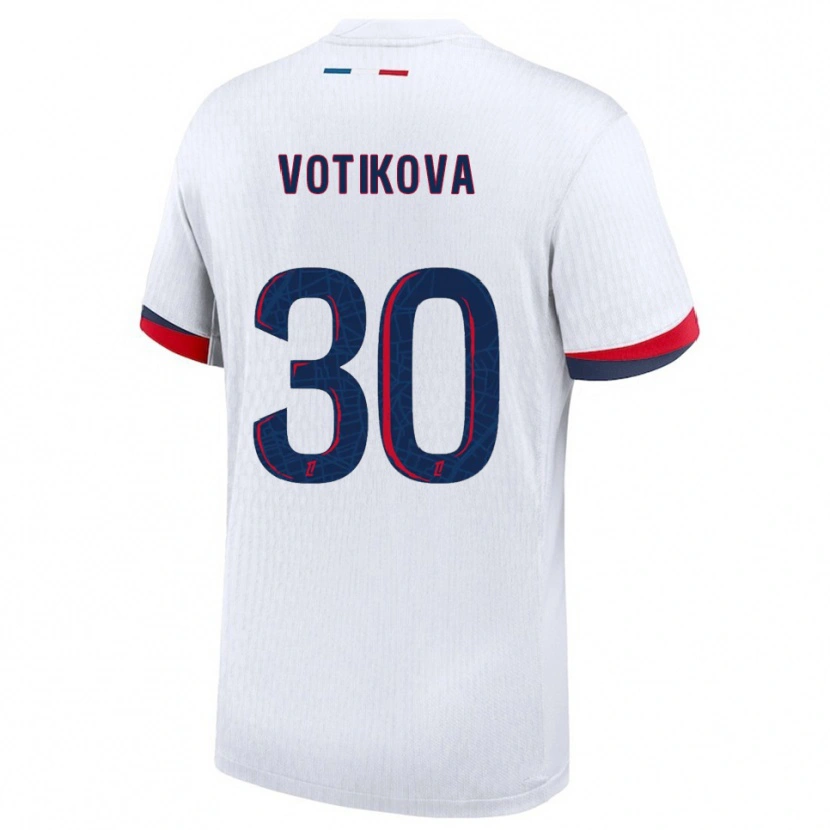 Danxen Pánské Barbora Votikova #30 Bílá Červená Daleko Hráčské Dresy 2025/26 Dres