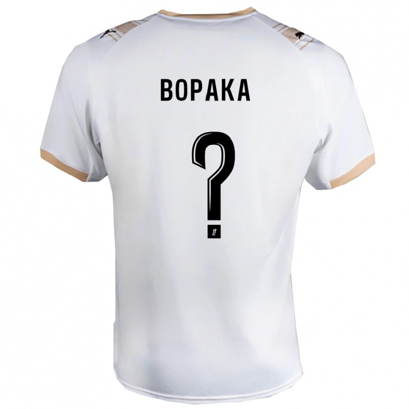 Danxen Pánské Yohann Bopaka #0 Bílá Černá Daleko Hráčské Dresy 2025/26 Dres