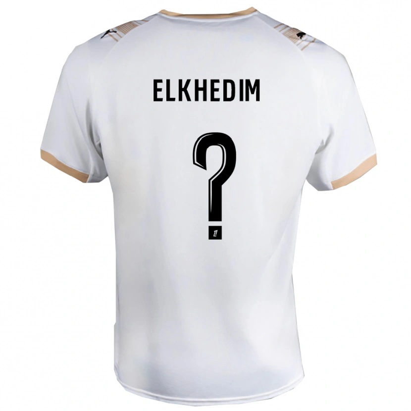 Danxen Pánské Abdenoor Elkhedim #0 Bílá Černá Daleko Hráčské Dresy 2025/26 Dres