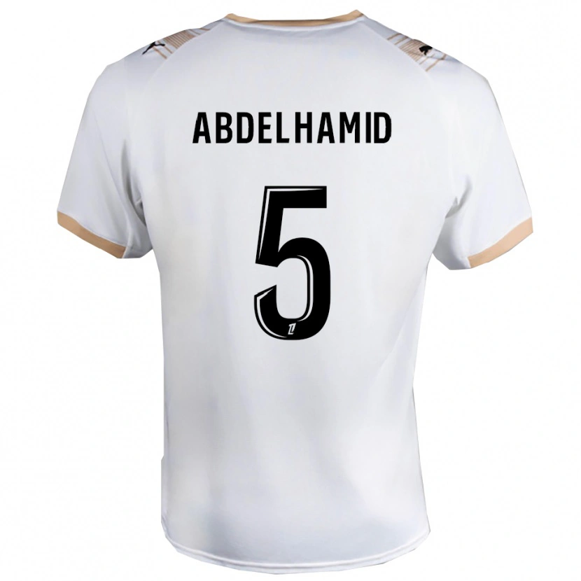 Danxen Pánské Yunis Abdelhamid #5 Bílá Černá Daleko Hráčské Dresy 2025/26 Dres