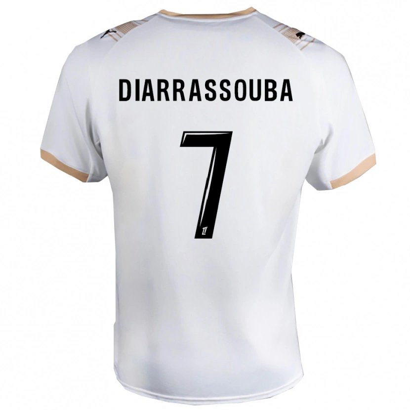 Danxen Pánské Tidiane Diarrassouba #7 Bílá Černá Daleko Hráčské Dresy 2025/26 Dres