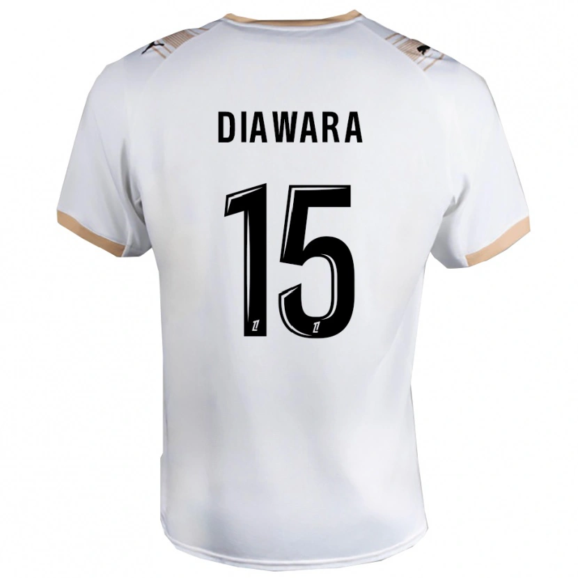 Danxen Pánské Lamine Diawara #15 Bílá Černá Daleko Hráčské Dresy 2025/26 Dres
