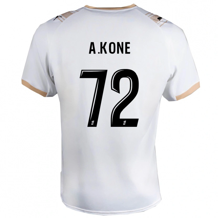 Danxen Pánské Amadou Koné #72 Bílá Černá Daleko Hráčské Dresy 2025/26 Dres