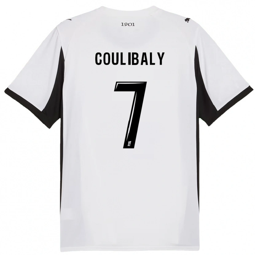 Danxen Pánské Boukary Coulibaly #7 Bílá Černá Daleko Hráčské Dresy 2025/26 Dres