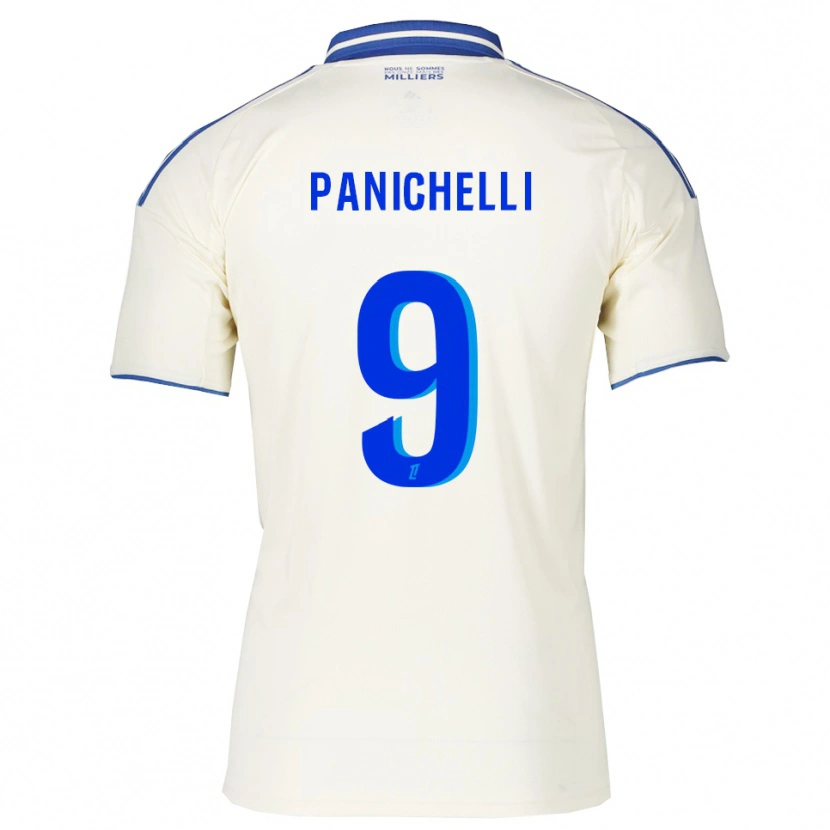 Danxen Pánské Joaquín Panichelli #9 Šampaňská Modrá Daleko Hráčské Dresy 2025/26 Dres