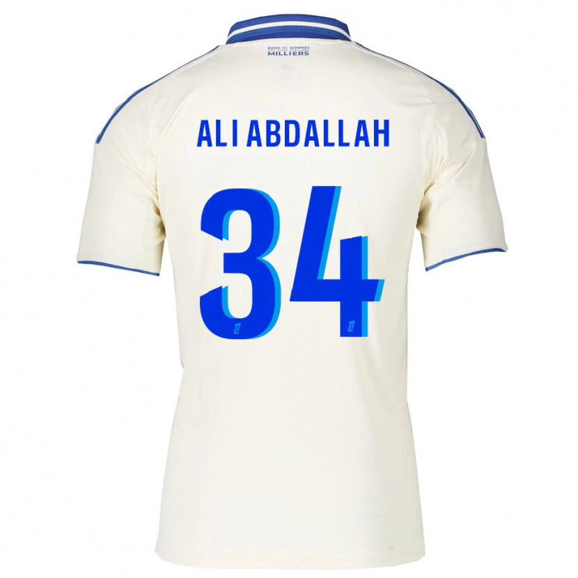 Danxen Pánské Aboubacar Ali Abdallah #34 Šampaňská Modrá Daleko Hráčské Dresy 2025/26 Dres