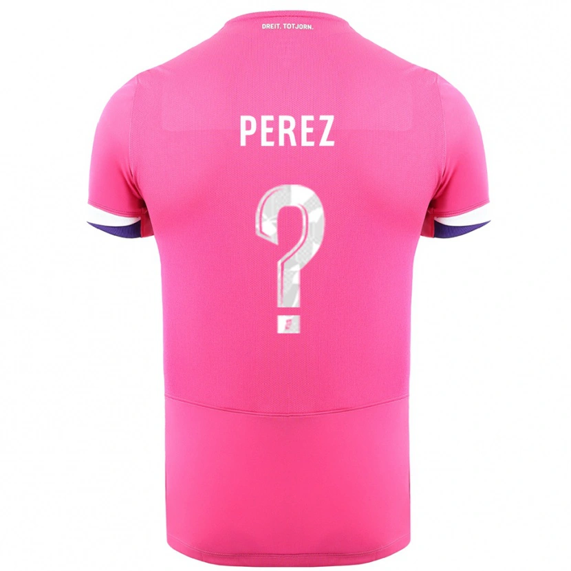 Danxen Pánské Giacomo Perez #0 Růžová Bílá Daleko Hráčské Dresy 2025/26 Dres
