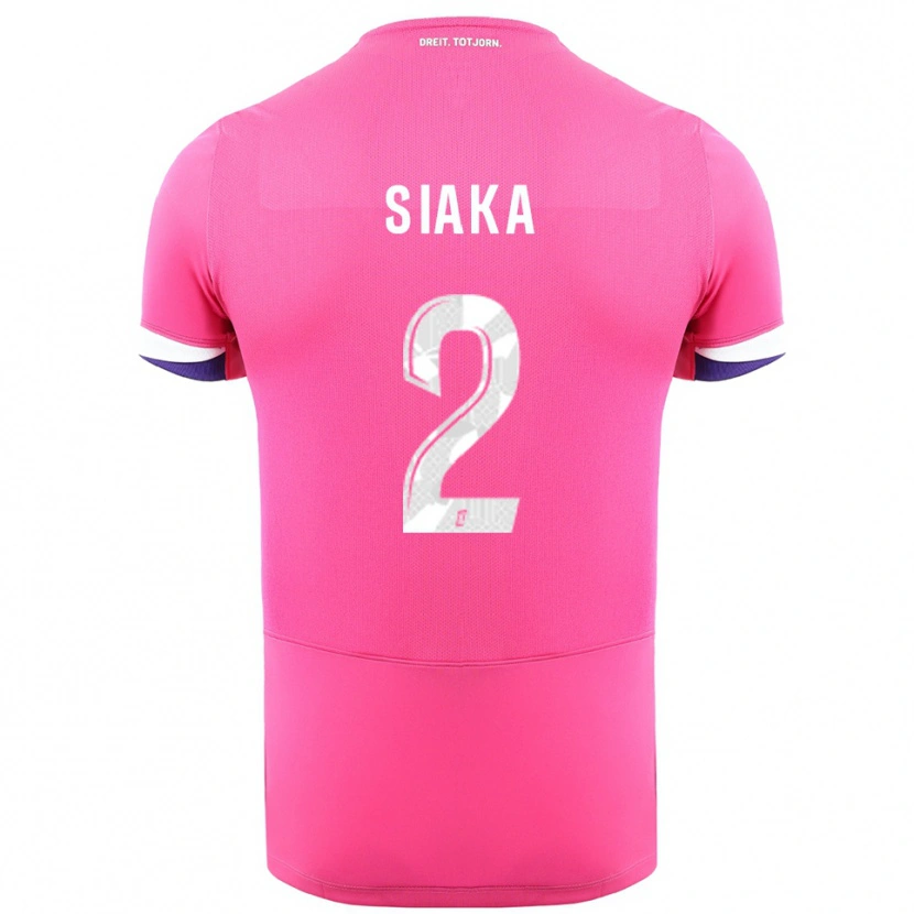 Danxen Pánské Nazihary Siaka #2 Růžová Bílá Daleko Hráčské Dresy 2025/26 Dres