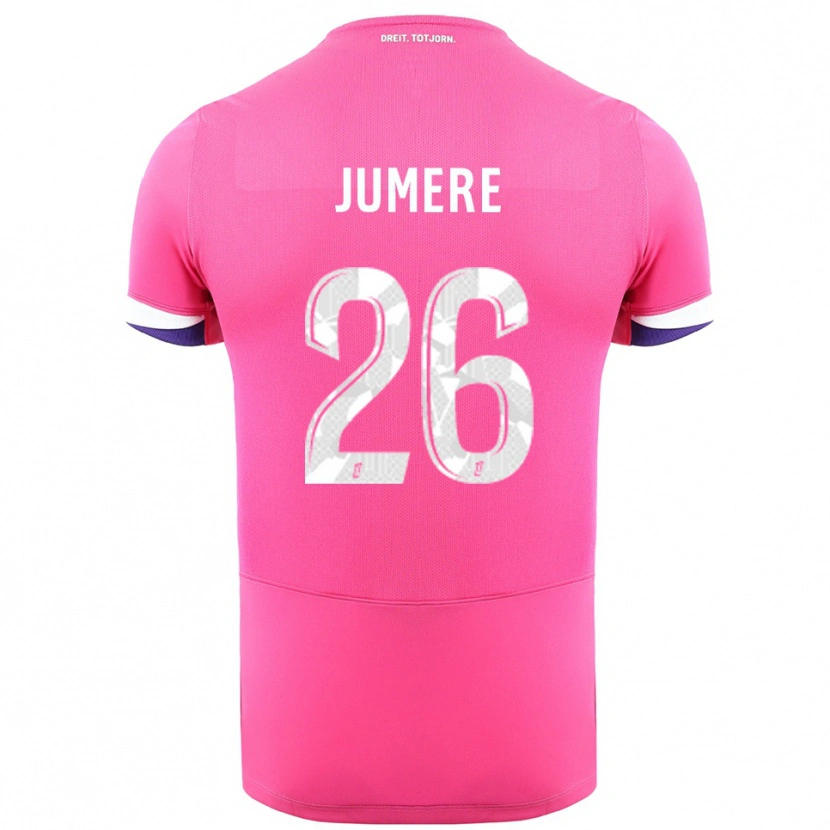 Danxen Pánské Lou Jumere Seignou #26 Růžová Bílá Daleko Hráčské Dresy 2025/26 Dres