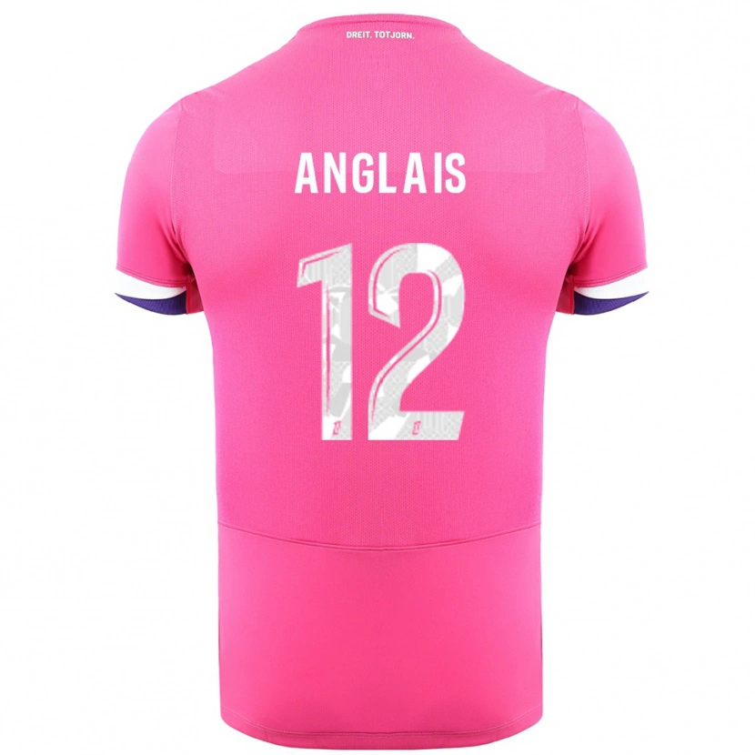 Danxen Pánské Anaëlle Anglais #12 Růžová Bílá Daleko Hráčské Dresy 2025/26 Dres