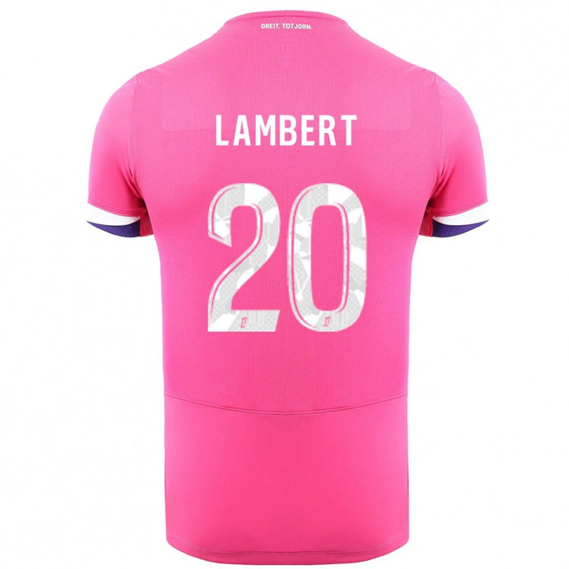 Danxen Pánské Sarah Lambert #20 Růžová Bílá Daleko Hráčské Dresy 2025/26 Dres