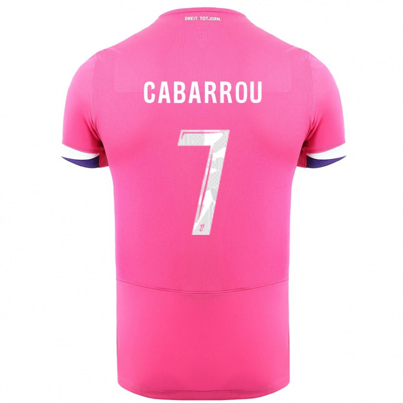 Danxen Pánské Tom Cabarrou #7 Růžová Bílá Daleko Hráčské Dresy 2025/26 Dres