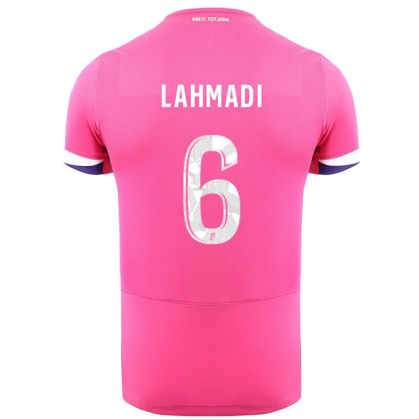 Danxen Pánské Noah Lahmadi #6 Růžová Bílá Daleko Hráčské Dresy 2025/26 Dres
