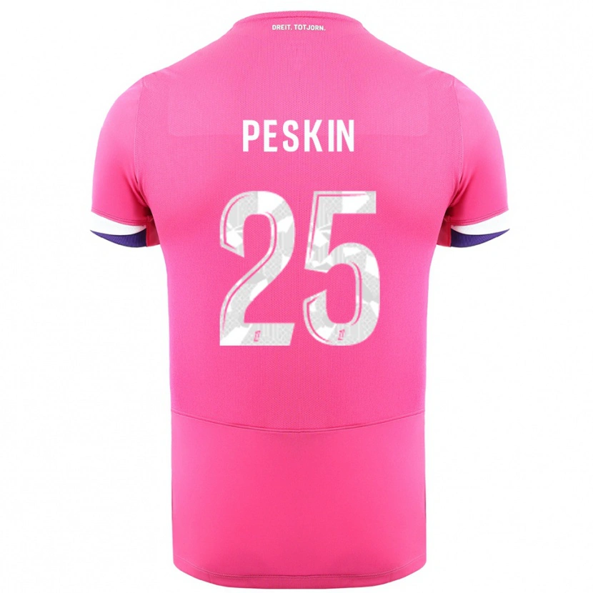 Danxen Pánské Kelso Peskin #25 Růžová Bílá Daleko Hráčské Dresy 2025/26 Dres