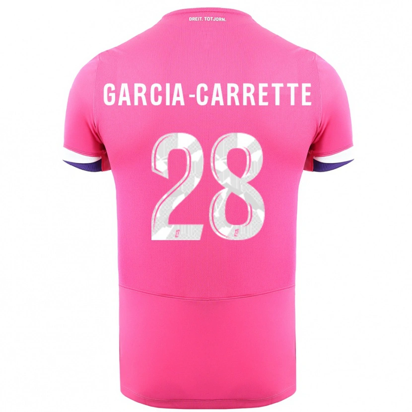 Danxen Pánské Hortense Garcia-Carrette #28 Růžová Bílá Daleko Hráčské Dresy 2025/26 Dres