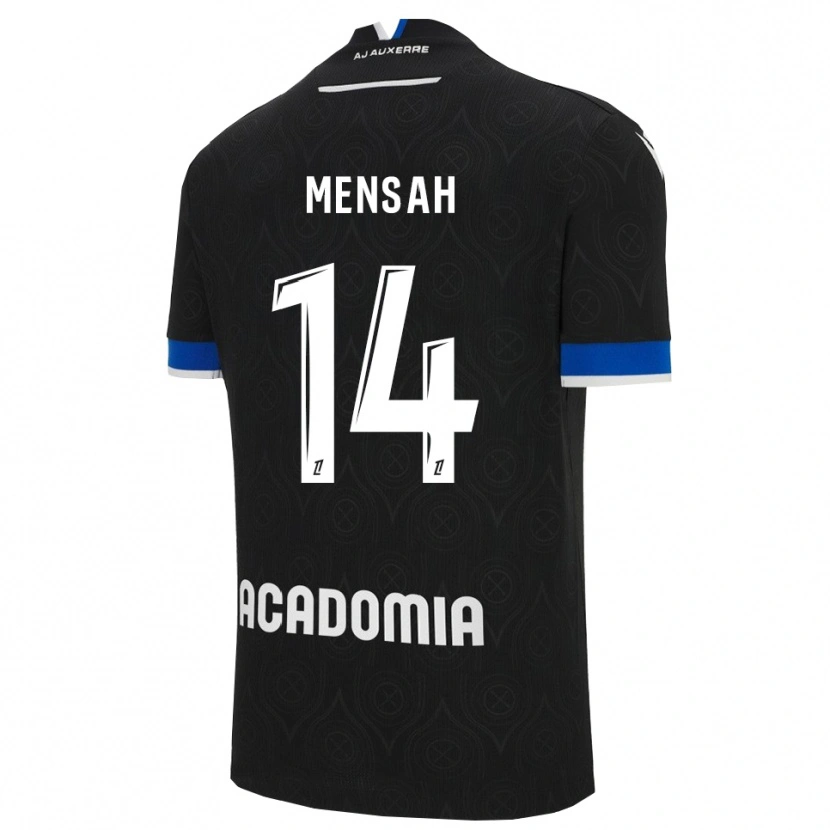 Danxen Pánské Gideon Mensah #14 Černá Bílá Daleko Hráčské Dresy 2025/26 Dres