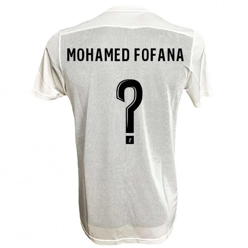Danxen Pánské Yanis Mohamed Fofana #0 Černá Bílá Daleko Hráčské Dresy 2025/26 Dres
