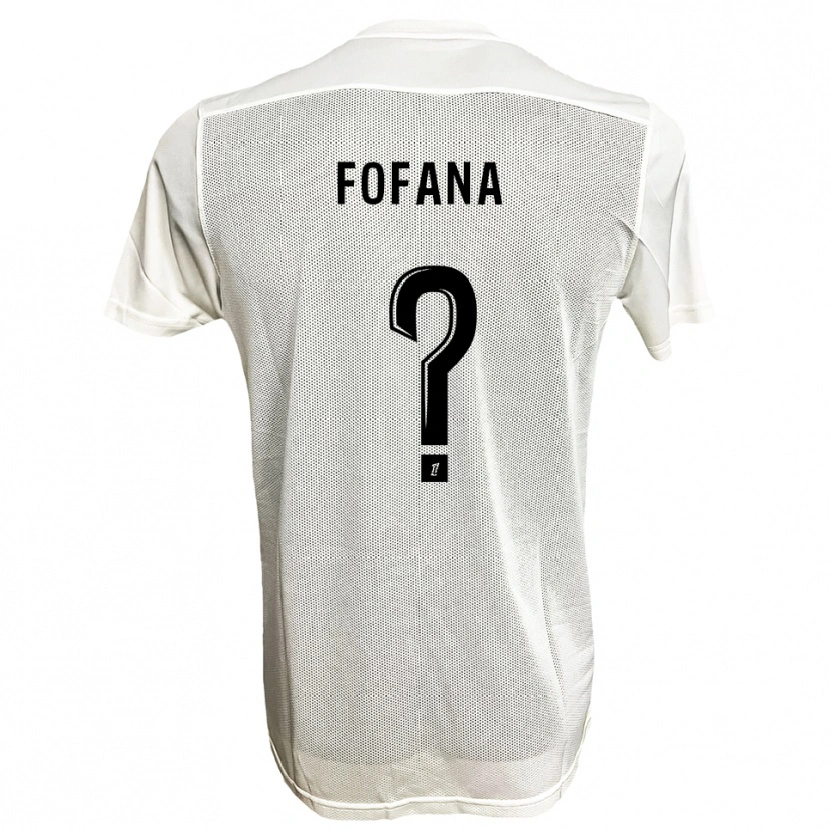 Danxen Pánské N'faly Fofana #0 Černá Bílá Daleko Hráčské Dresy 2025/26 Dres