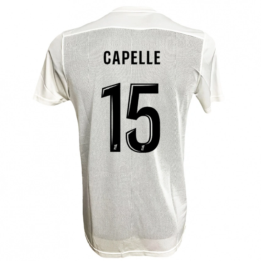 Danxen Pánské Pierrick Capelle #15 Černá Bílá Daleko Hráčské Dresy 2025/26 Dres