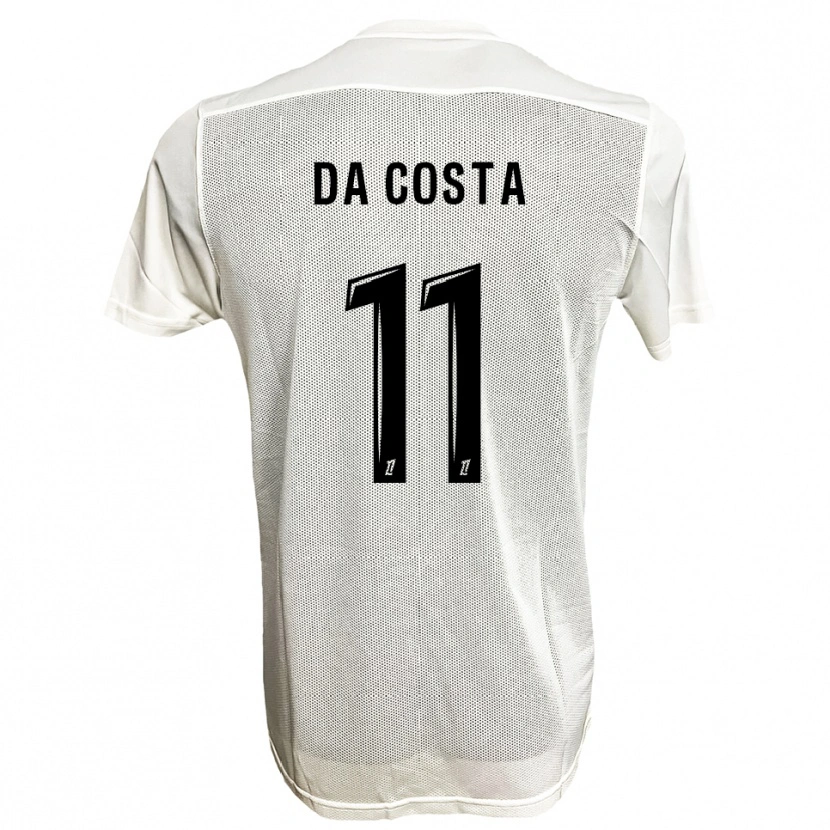Danxen Pánské Rúben Macedo Da Costa #11 Černá Bílá Daleko Hráčské Dresy 2025/26 Dres