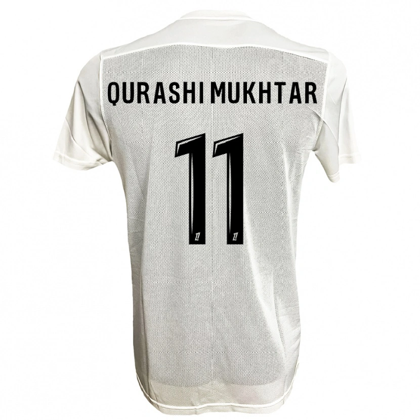 Danxen Pánské Awab Qurashi Mukhtar #11 Černá Bílá Daleko Hráčské Dresy 2025/26 Dres