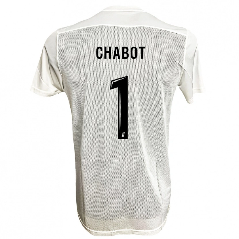Danxen Pánské Max-Edgar Chabot #1 Černá Bílá Daleko Hráčské Dresy 2025/26 Dres