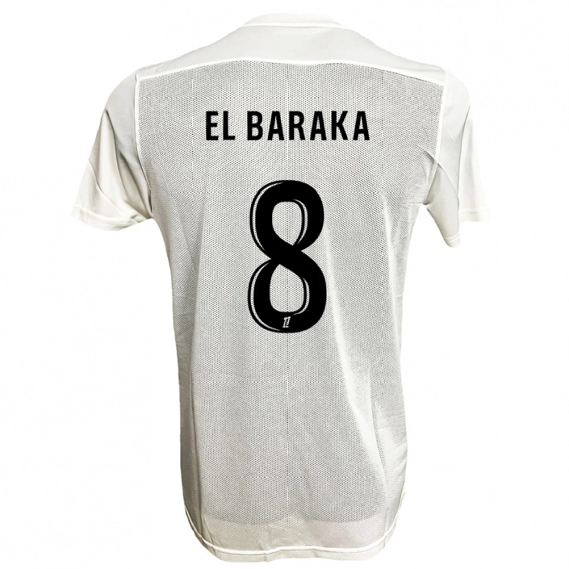 Danxen Pánské Jibril El Baraka #8 Černá Bílá Daleko Hráčské Dresy 2025/26 Dres