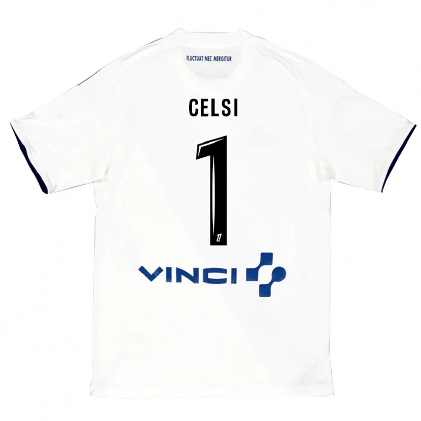Danxen Pánské Rafael Celsi #1 Bílá Modrá Daleko Hráčské Dresy 2025/26 Dres
