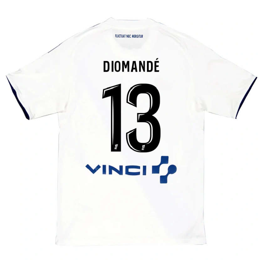 Danxen Pánské Vassancy Diomandé #13 Bílá Modrá Daleko Hráčské Dresy 2025/26 Dres