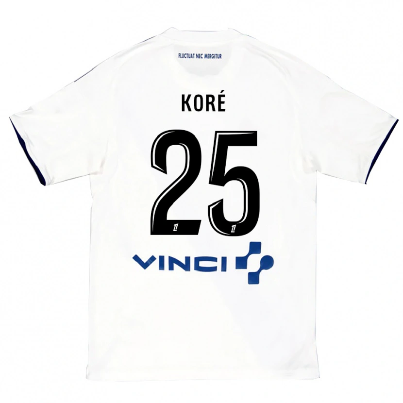 Danxen Pánské Yoan Koré #25 Bílá Modrá Daleko Hráčské Dresy 2025/26 Dres