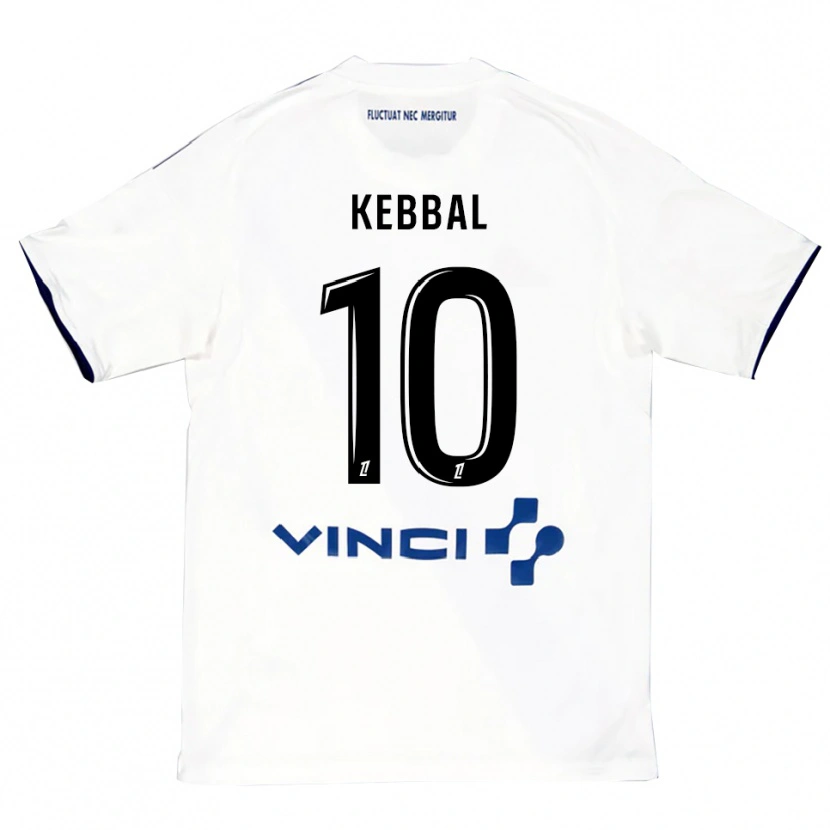 Danxen Pánské Ilan Kebbal #10 Bílá Modrá Daleko Hráčské Dresy 2025/26 Dres