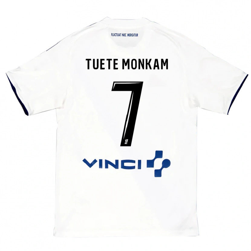 Danxen Pánské Malcolm Tuete Monkam #7 Bílá Modrá Daleko Hráčské Dresy 2025/26 Dres