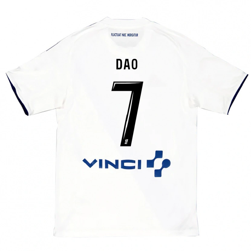 Danxen Pánské Mohamed Dao #7 Bílá Modrá Daleko Hráčské Dresy 2025/26 Dres