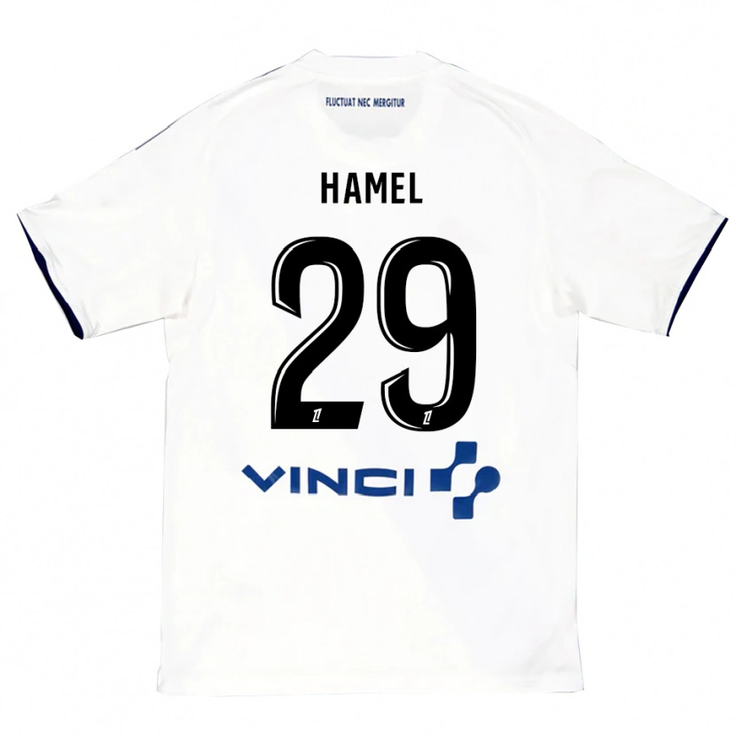Danxen Pánské Pierre-Yves Hamel #29 Bílá Modrá Daleko Hráčské Dresy 2025/26 Dres