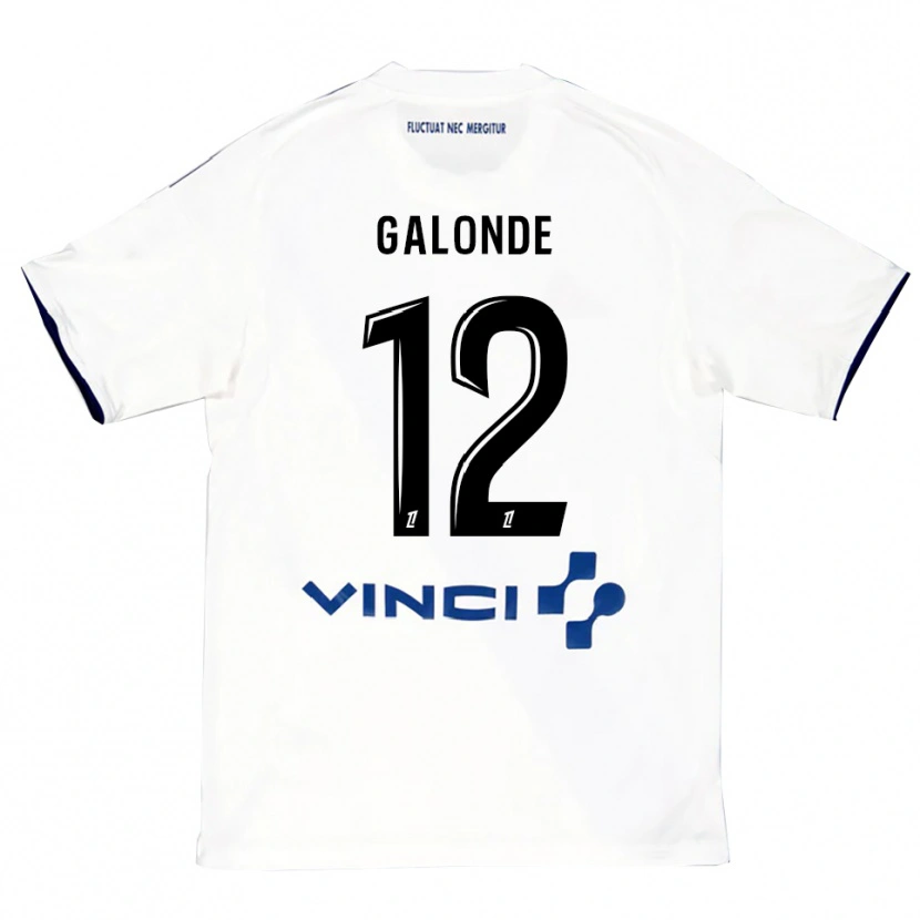 Danxen Pánské Mathis Galonde #12 Bílá Modrá Daleko Hráčské Dresy 2025/26 Dres