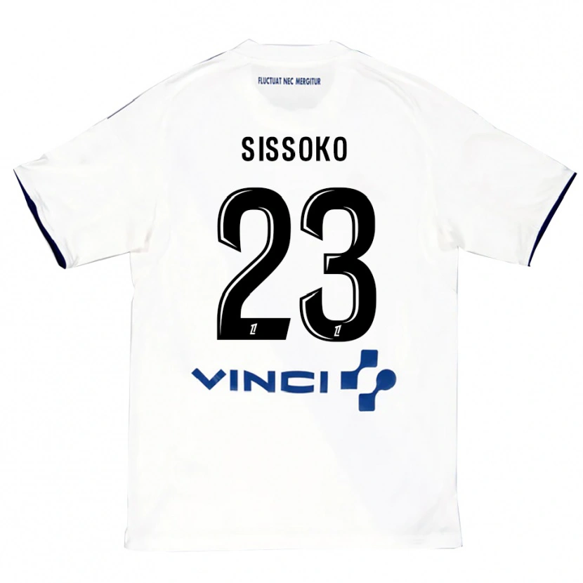 Danxen Pánské Teninsoun Sissoko #23 Bílá Modrá Daleko Hráčské Dresy 2025/26 Dres
