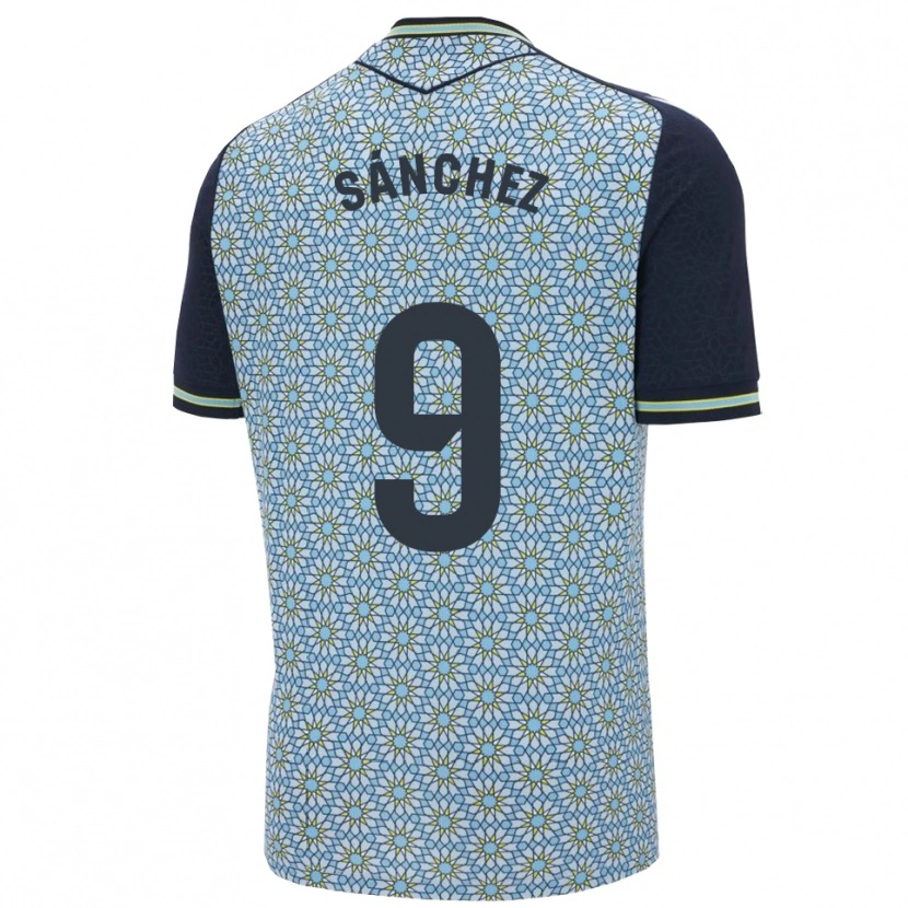 Danxen Pánské Loren Sánchez #9 Modrá Tmavě Modrá Daleko Hráčské Dresy 2025/26 Dres