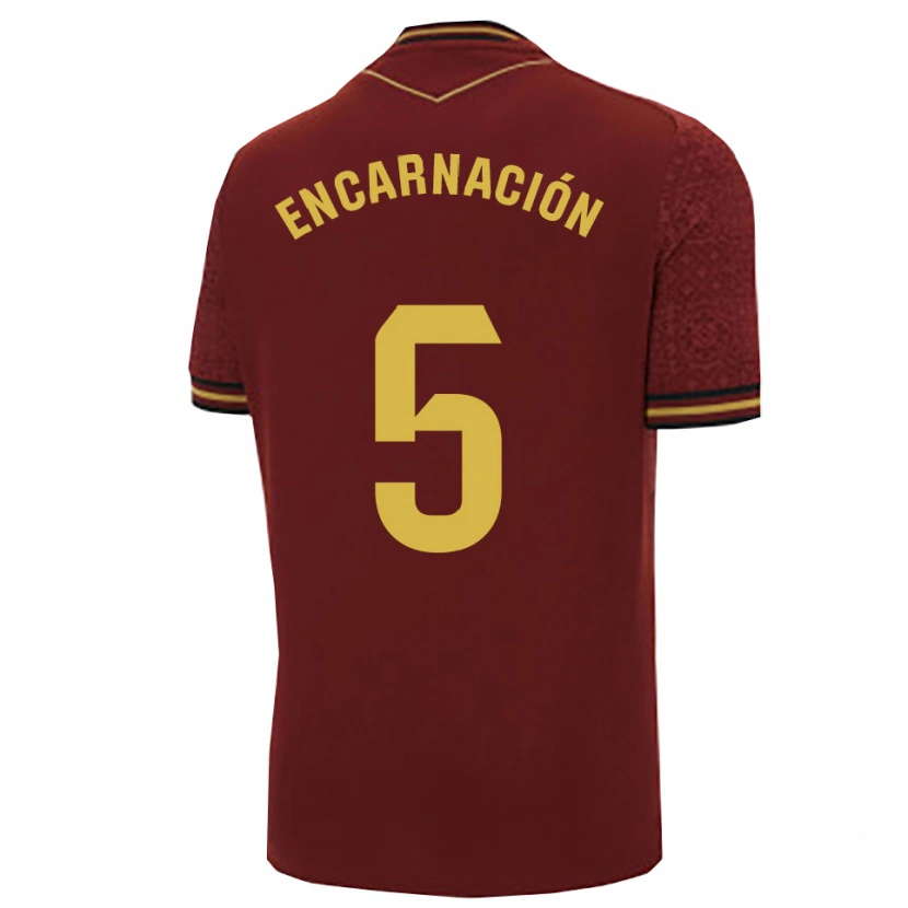 Danxen Pánské Encarnación Picardo Amaya #5 Burgundská Zlatá Daleko Hráčské Dresy 2025/26 Dres