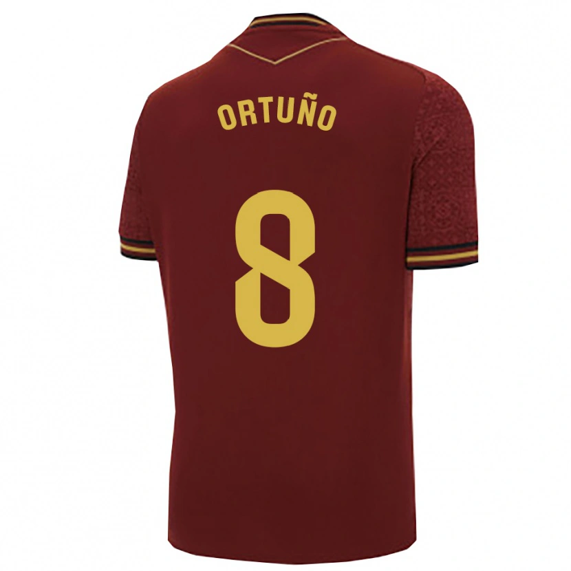 Danxen Pánské Sergio Ortuño #8 Burgundská Zlatá Daleko Hráčské Dresy 2025/26 Dres