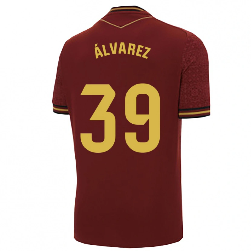 Danxen Pánské Ismael Álvarez #39 Burgundská Zlatá Daleko Hráčské Dresy 2025/26 Dres