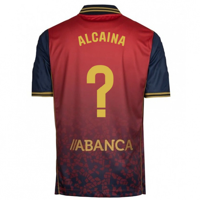 Danxen Pánské Raúl Alcaina #0 Červená Tmavě Modrá Daleko Hráčské Dresy 2025/26 Dres