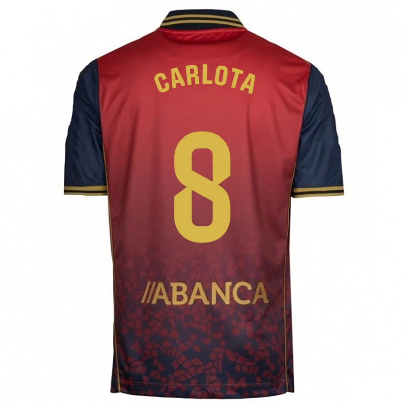 Danxen Pánské Carlota Sánchez #8 Červená Tmavě Modrá Daleko Hráčské Dresy 2025/26 Dres