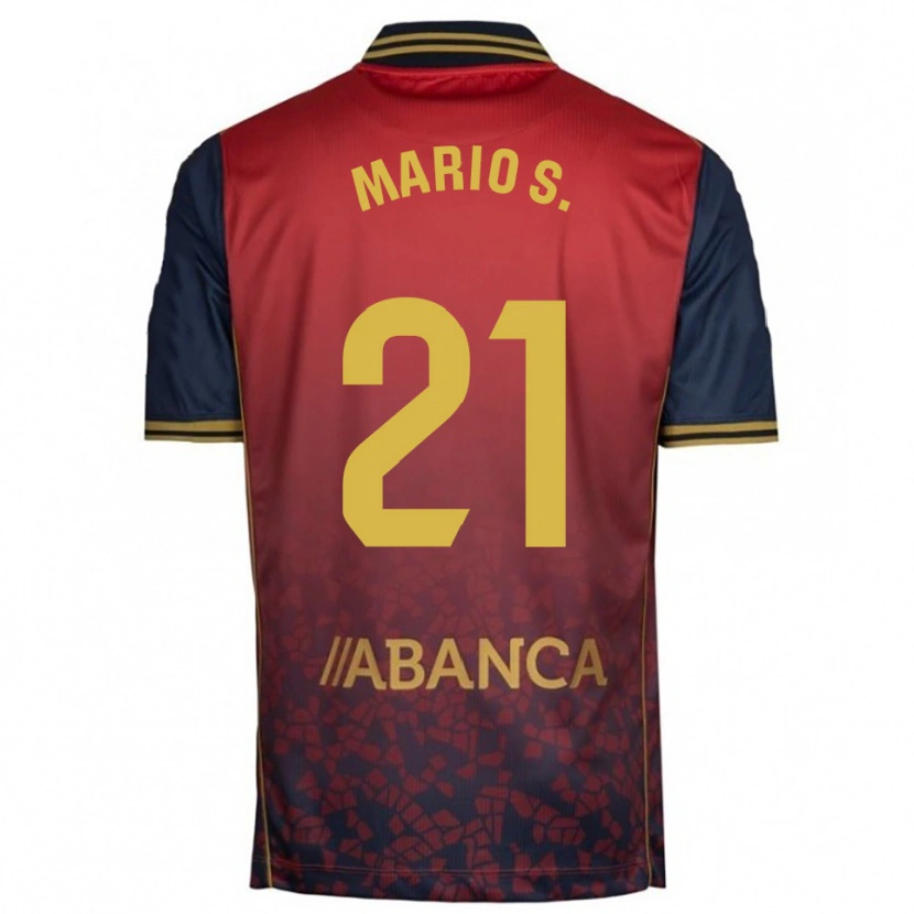 Danxen Pánské Mario Soriano #21 Červená Tmavě Modrá Daleko Hráčské Dresy 2025/26 Dres